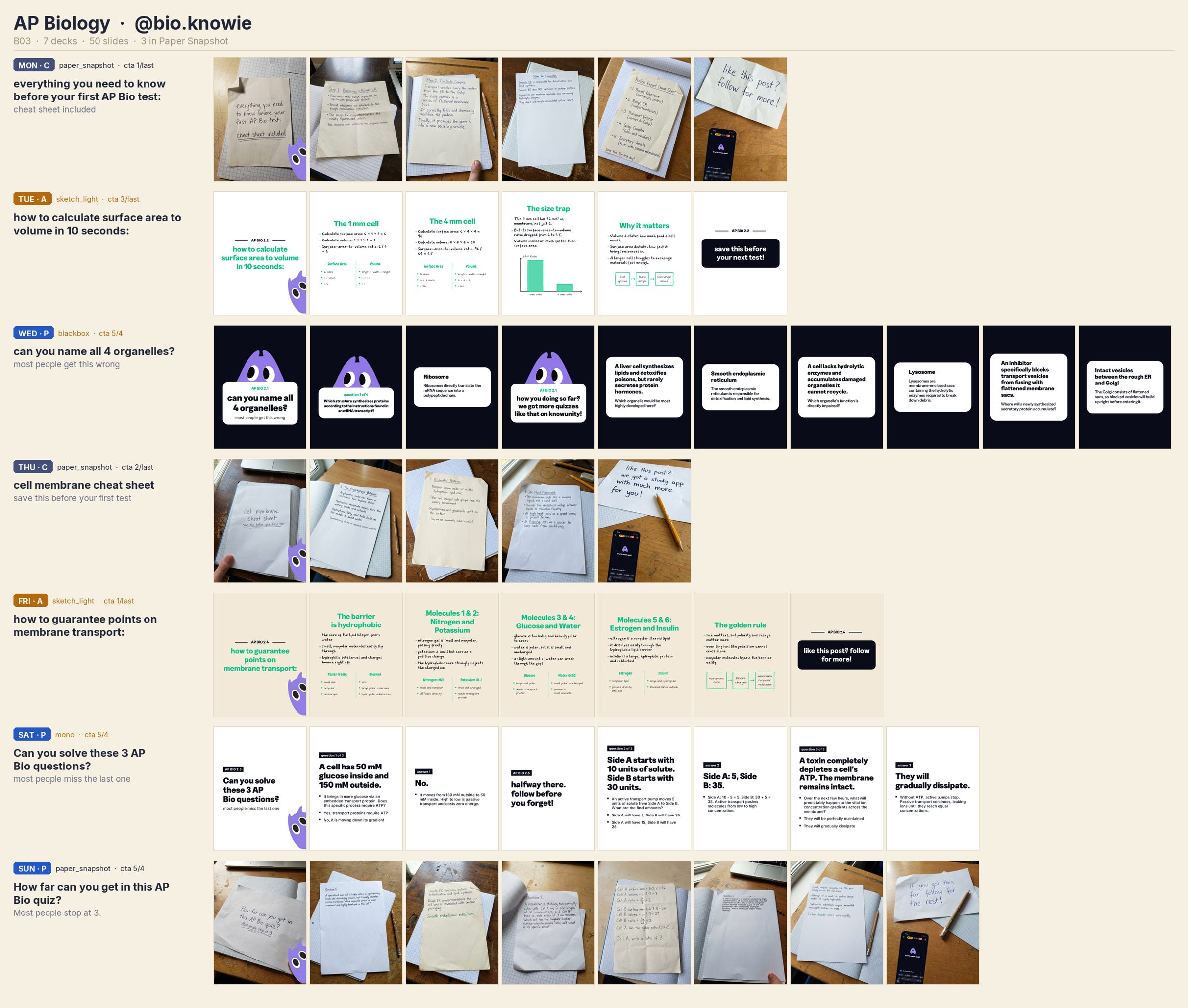 AP Biology B03 overview